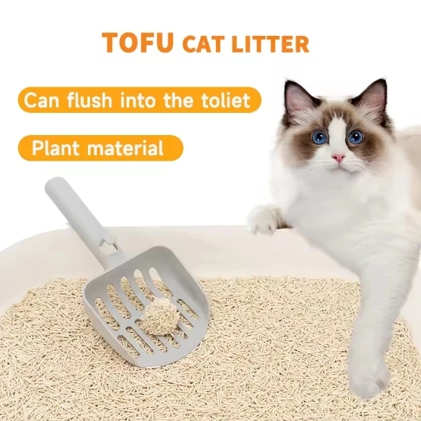 Natural Eco Friendly Biodegradable Low Dust Clumping Flushable Plant Starch Broken Crushed Millet Tofu Cat Sand Cat Litter