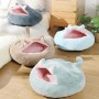 ZYZPET Plush Pet Cat Bed Round Cat House 2 in 1 Warm Cat Basket Sleep Bag Nest Kennel for Dog