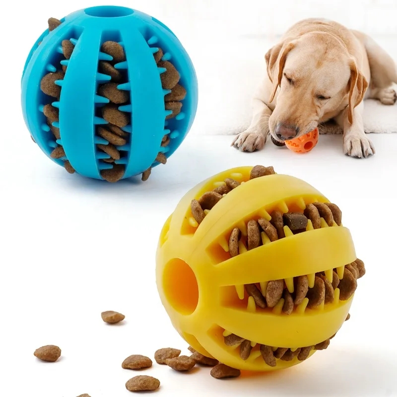 Pet Manufacturer Rolling Dog Ball Interactive Dog Toy Slow Feeder Chew Pet Dog Toys Treat Dispenser Toy
