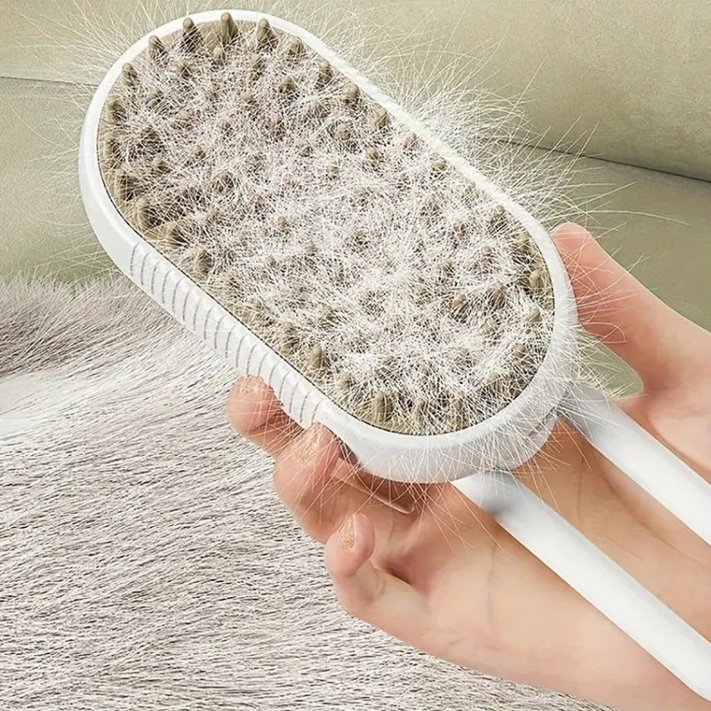 Cat Steam Brush Dog Hair Cleaning Remover Brush Cat Spray Brush for Pet Massage