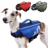 Dog Life Vest with Inflatable Airbag, Reflective Dog Life Jacket for Swimming Safety,Adjustable Pet Rescue Jacket,Red/Green/Blue